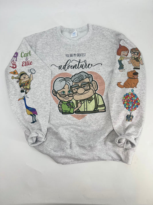 Page one of the next adventure Sweatshirt