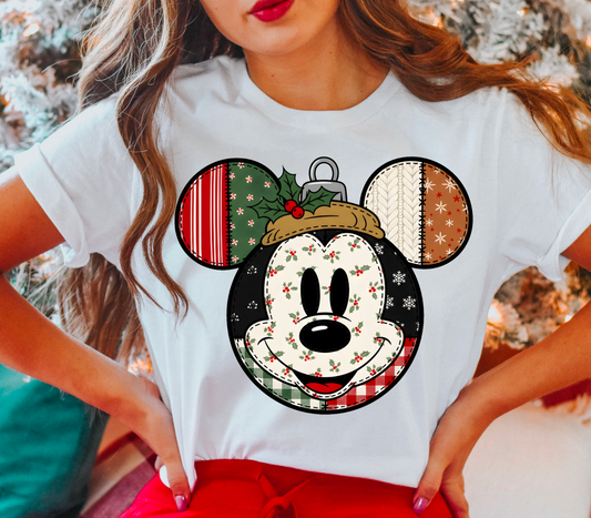 Mouse Christmas Patch Work