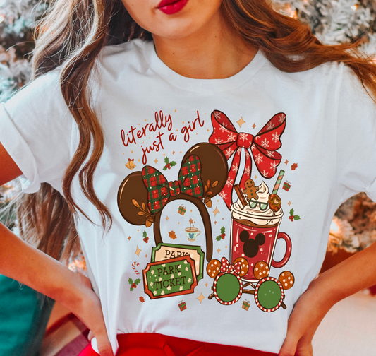 Just a girl on Christmas